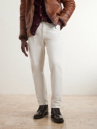 Brunello Cucinelli - Suede-Trimmed Leather Lace-Up Derby Boots - Brown