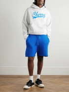Cherry Los Angeles - Straight-Leg Cotton Drawstring Shorts - Blue