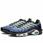 Nike Men's Air Max Plus Sneakers in Black/Scream Green