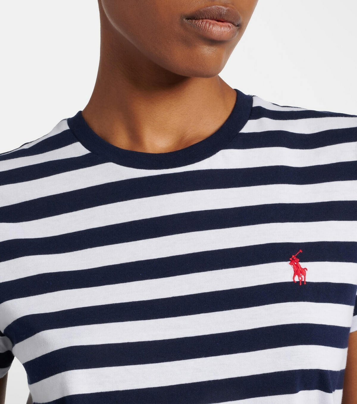 Polo Ralph Lauren Logo striped cotton jersey T-shirt