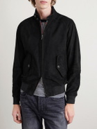 Baracuta - G9 Suede Harrington Jacket - Black