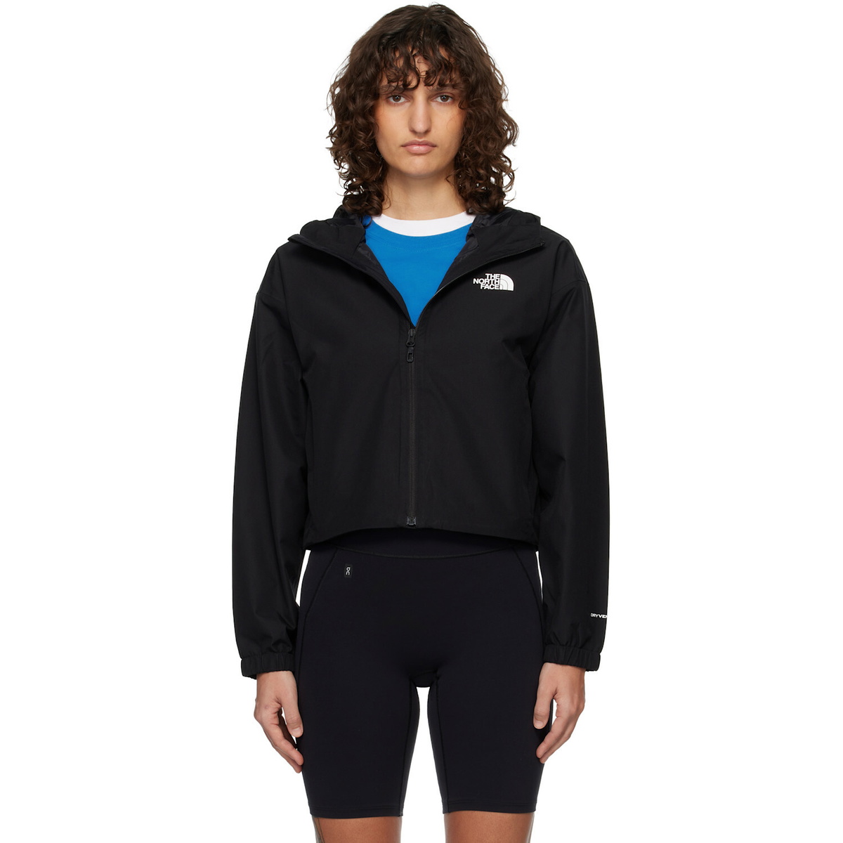 The North Face Black Quest Cropped Waterproof Rain Jacket