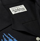 Wacko Maria - Camp-Collar Printed Lyocell Shirt - Black