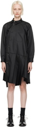 Comme des Garçons Comme des Garçons Black Pleated Midi Dress