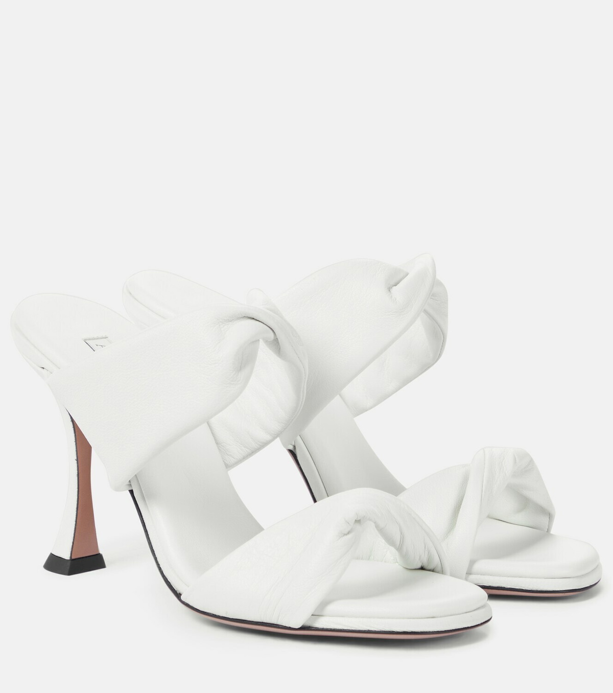 Aquazzura Twist 95 leather sandals