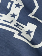 Moncler Genius - Palm Angels Logo-Print Striped Cotton-Jersey Sweatshirt - Blue