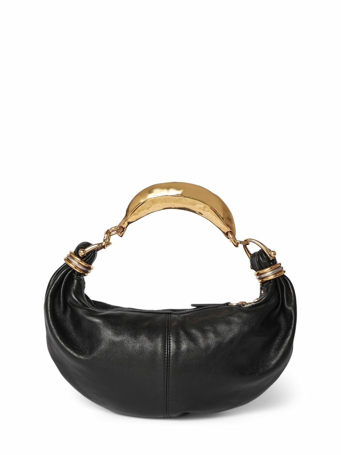 CHLOÉ Bracelet Grained Leather Top Handle Bag