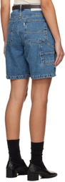 Dunst Blue Loose Denim Shorts