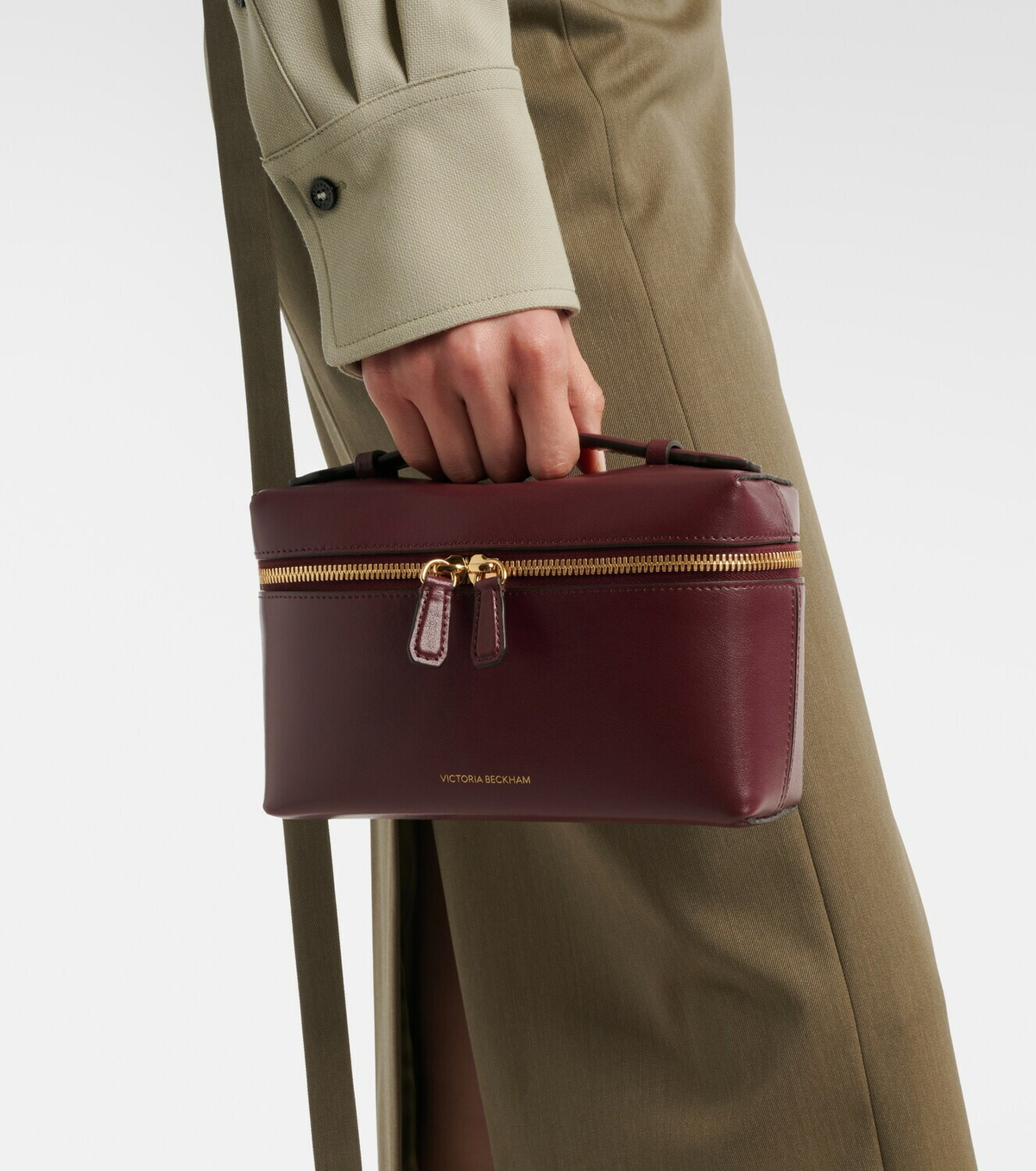 Victoria Beckham Vanity leather vanity bag