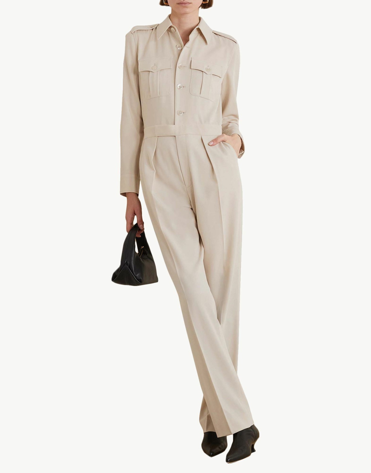 Ralph Lauren Collection Womens Jumpsuit in Beige