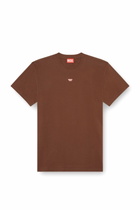 Diesel T-shirt with embroidered D patch - T-Shirts - Unisex - Brown