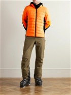Aztech Mountain - Ozone Panelled Nylon, Stretch-Jersey and Ripstop Hooded Ski Jacket - Orange