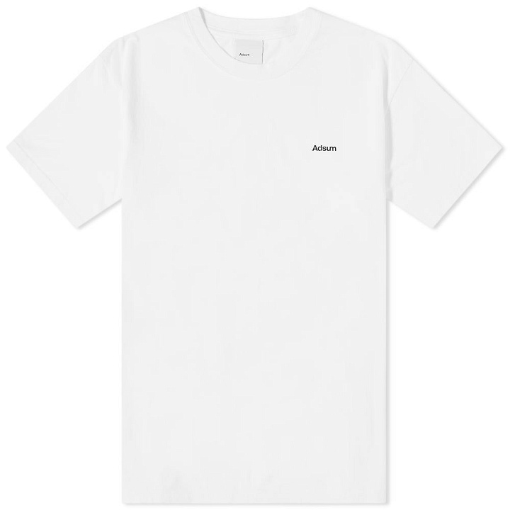 Photo: Adsum Men's Classic Logo T-Shirt in White