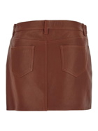 Etro Leather Mini Skirt