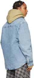 Stüssy Blue Insulated Denim Shirt