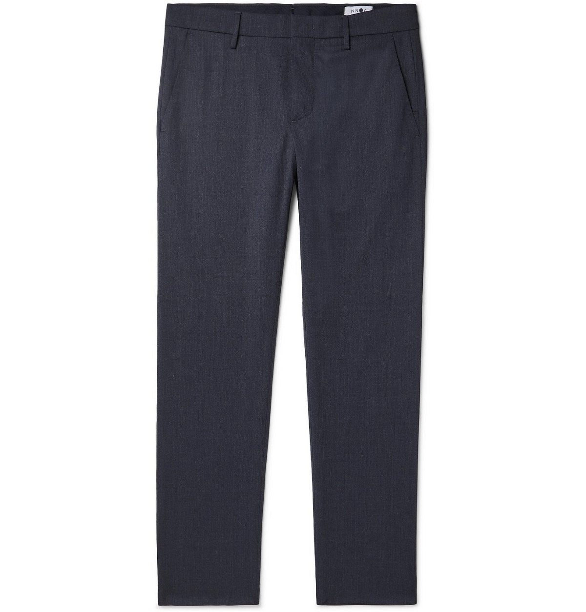 Photo: NN07 - Theo Slim-Fit Tapered Twill Trousers - Blue