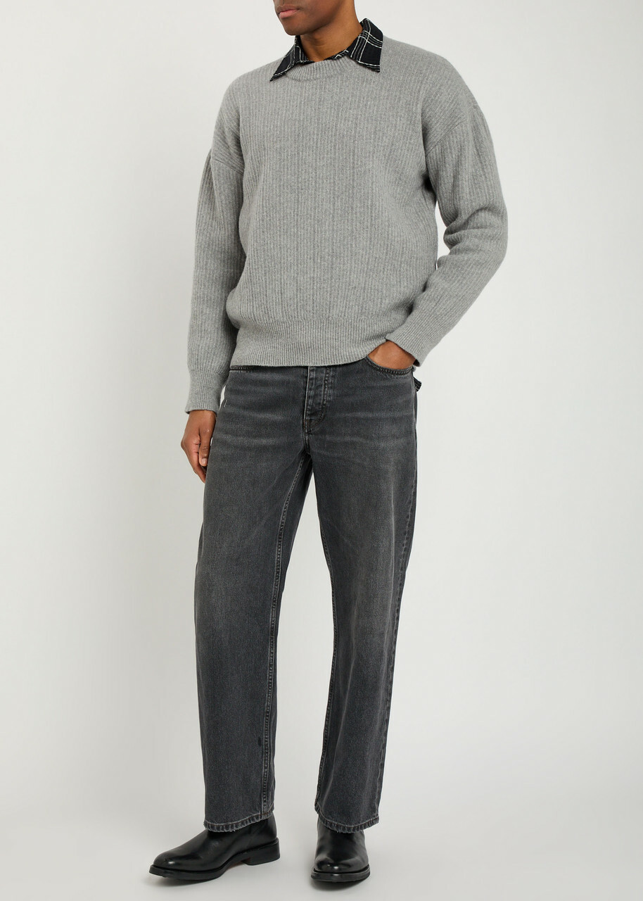 Oliver Spencer Overton Merino Wool Jumper Grey