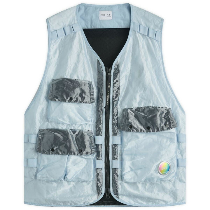 Photo: END. x C.P. Company Kan-D Technical Vest in Ice Melt