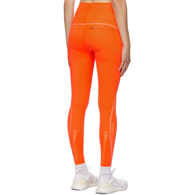 TruePurpose high-rise printed leggings in orange - Adidas By Stella Mc  Cartney