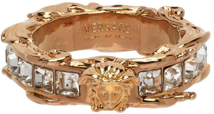 Photo: Versace Gold Medusa Crystal Ring