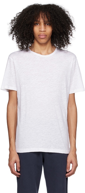 Photo: Sunspel White Crewneck T-Shirt