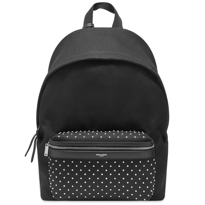 Photo: Saint Laurent Leather City Backpack With Removable Tassels