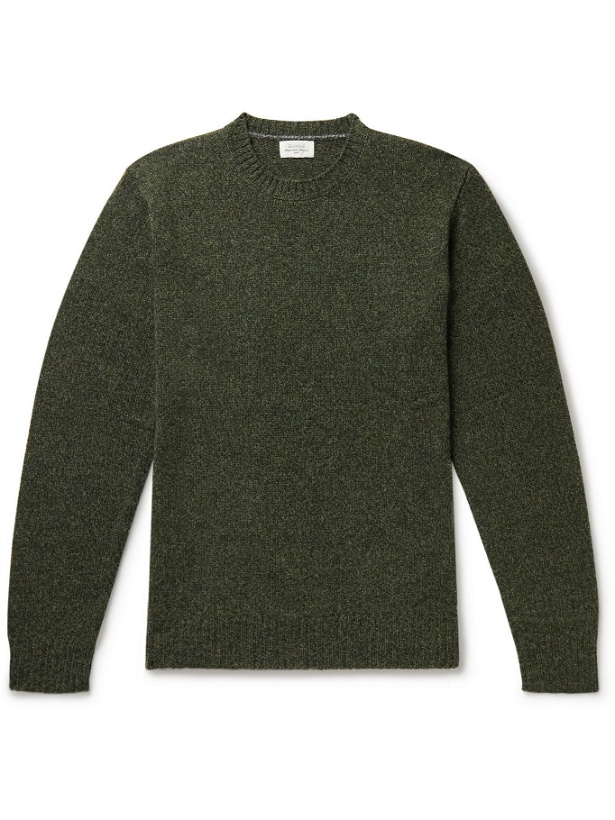Photo: Hartford - Shetland Wool and Nylon-Blend Sweater - Green