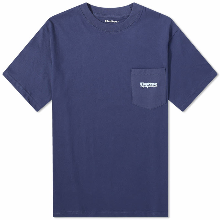 Photo: Butter Goods Men's Organic Pocket T-Shirt in Navy