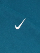Nike - Solo Swoosh Logo-Embroidered Cotton-Blend Jersey Sweatshirt - Blue