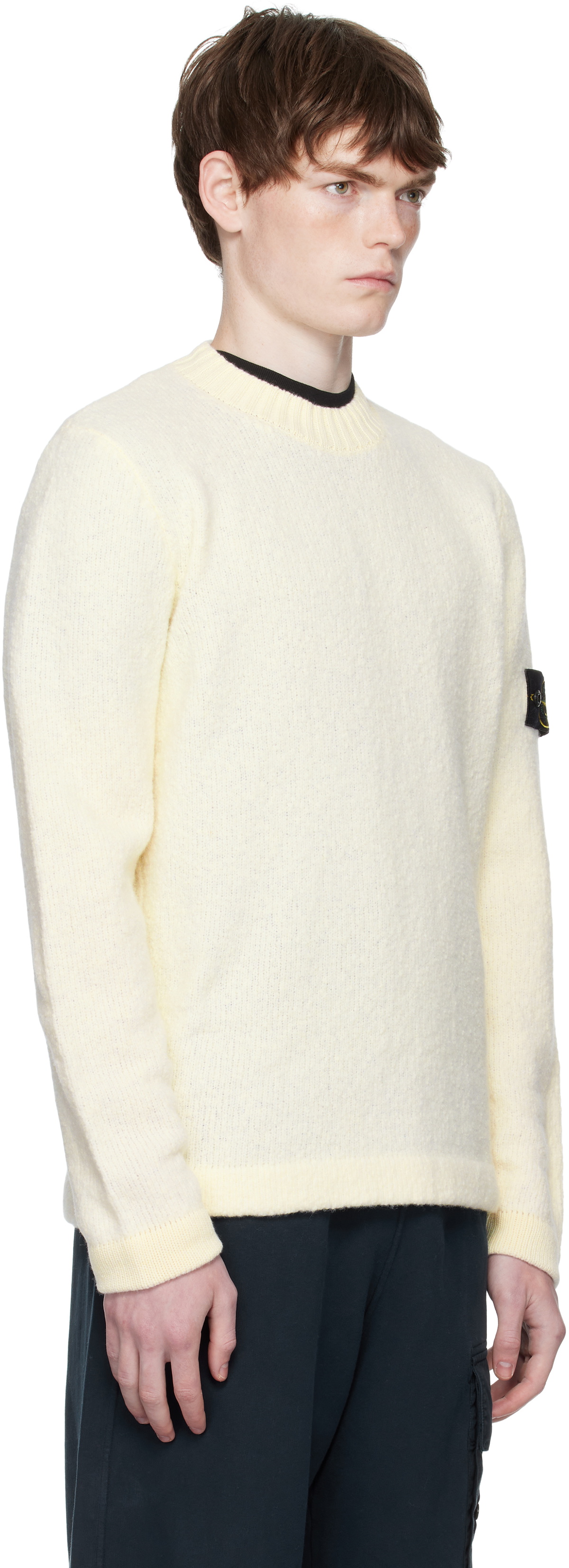 Stone Island Off-White 5100056 Fancy Yarn Sweater Stone Island