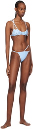 GCDS Blue Hardware Bikini Bottom