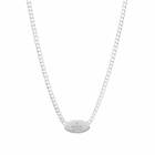 Gucci Men's Oval Tag Necklace in Silver 