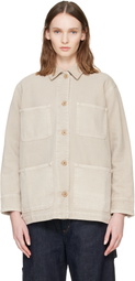A.P.C. Beige Mina Chore Jacket