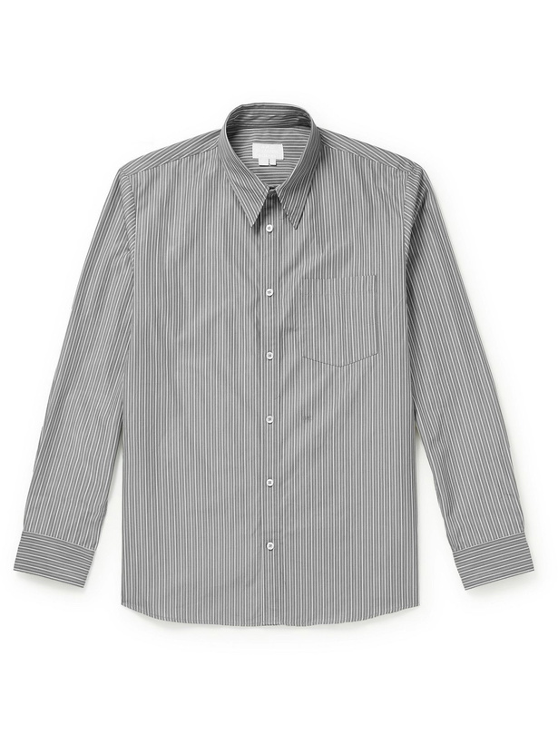 Photo: A.P.C. - Suzanne Koller Aland Striped Cotton-Poplin Shirt - Brown