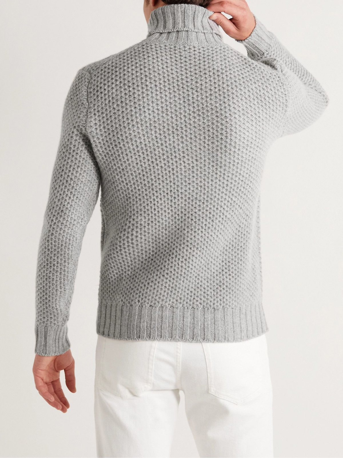 MP Massimo Piombo - Waffle-Knit Wool Rollneck Sweater - Unknown