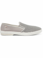 RIVIERAS - Cotton-Mesh and Canvas Espadrilles - Gray