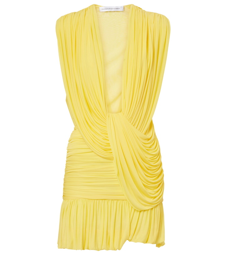 Photo: Christopher Esber Draped jersey minidress