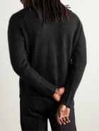 Kaptain Sunshine - Brushed Royal Alpaca Sweater - Black