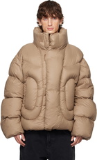 Axel Arigato Brown Puff Puff Down Jacket