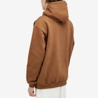 Lo-Fi Men's Plume Applique Hoodie in Brown