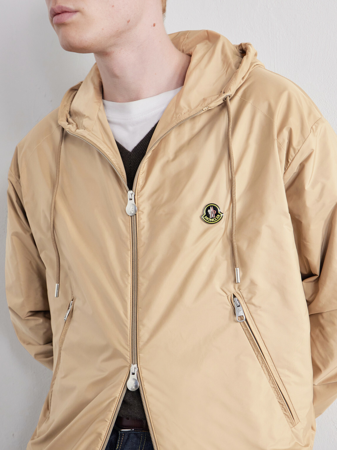 Moncler - Hooded Shell Jacket - Brown