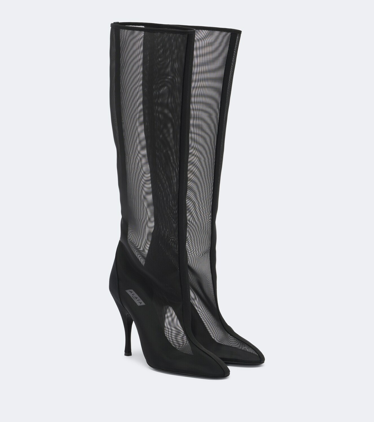 Alaïa Mesh knee-high boots
