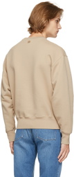 AMI Alexandre Mattiussi Beige Ami De Coeur Sweatshirt