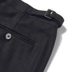 Favourbrook - Black Grosgrain-Trimmed Wool-Twill Tuxedo Trousers - Blue