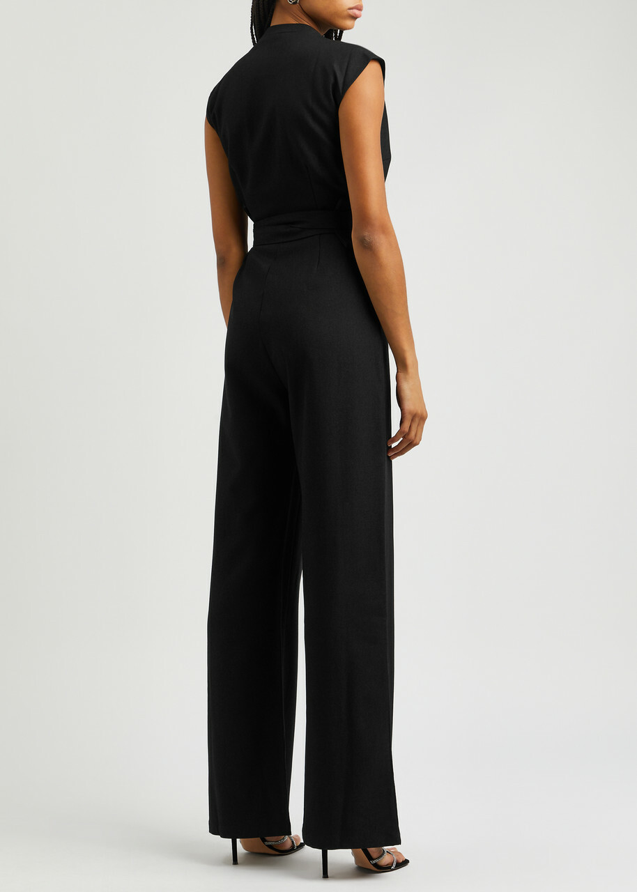 Odd Muse Ultimate Muse Wide-leg Stretch-crepe Jumpsuit Black Odd Muse