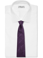 PAUL SMITH - 8cm Striped Silk Tie - Purple