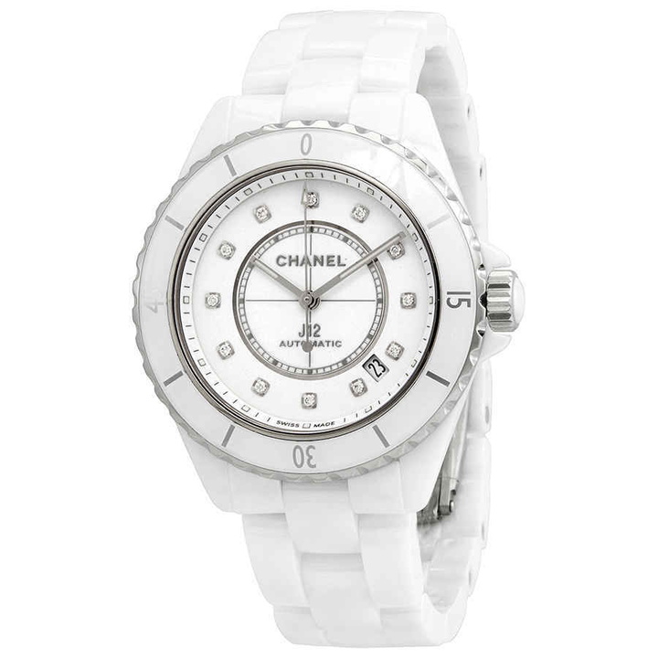 Photo: Chanel J12 Diamond White Dial Ladies Watch H5705