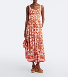 Dolce&Gabbana Majolica cotton poplin maxi dress