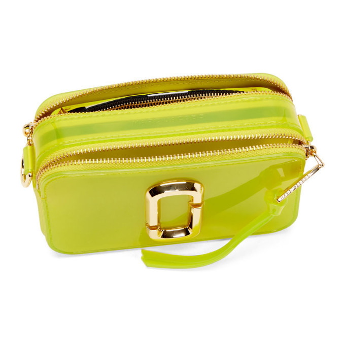 Marc Jacobs: Yellow 'The Croc-Embossed Small' Tote | SSENSE