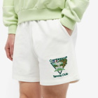 Casablanca Men's Tennis Club Icon Sweat Short in Off White